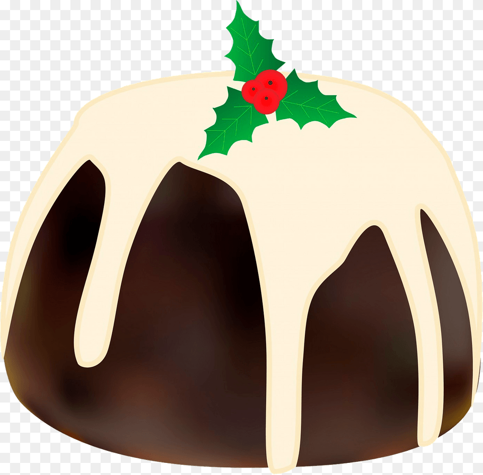 Christmas Pudding Clipart, Cream, Dessert, Food, Icing Png Image