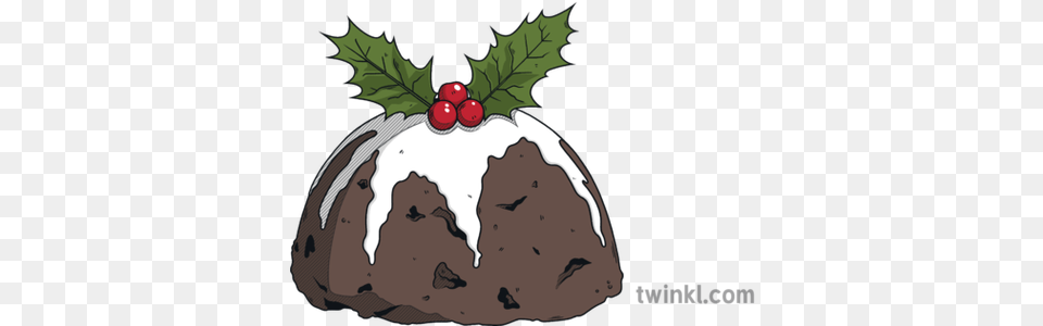 Christmas Pudding Science Holly, Food, Fruit, Plant, Produce Free Png Download