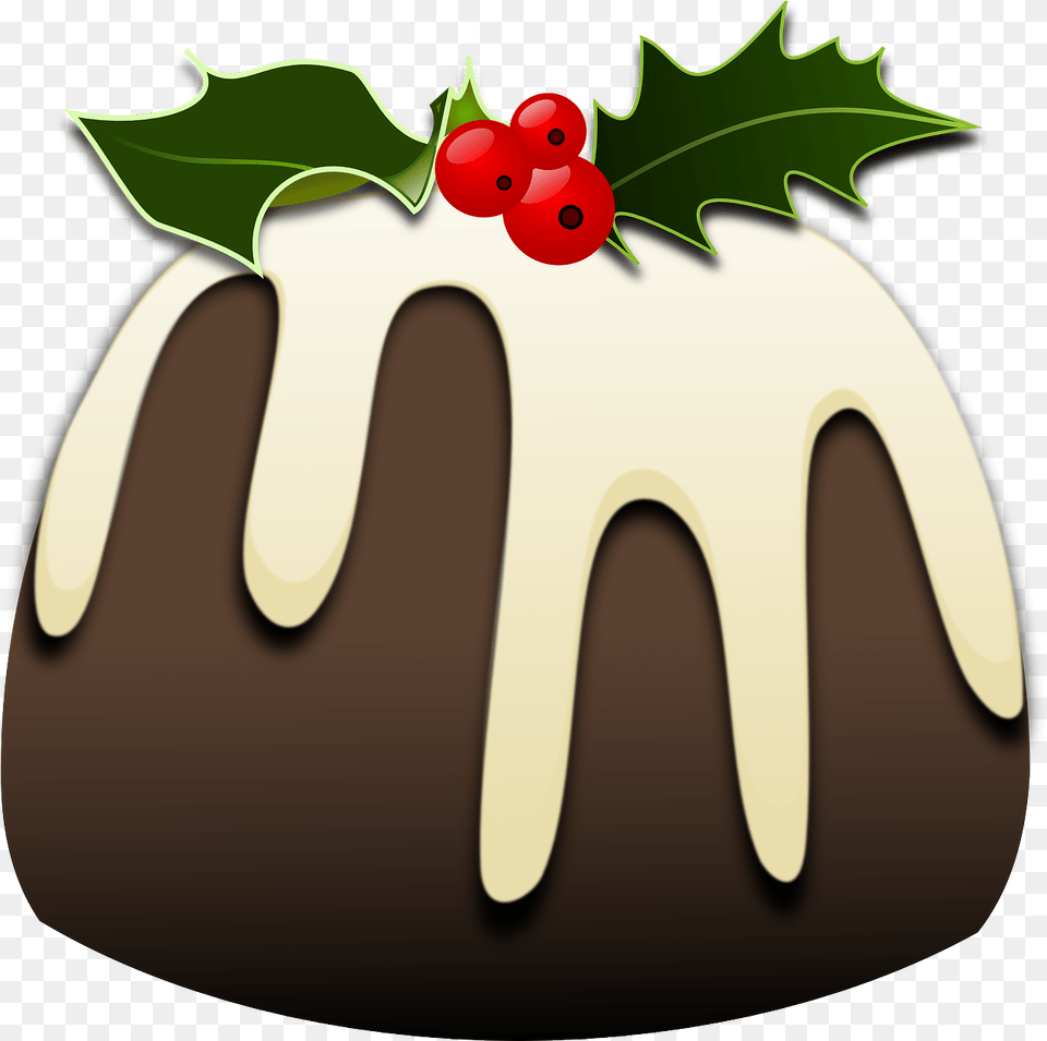Christmas Pudding Xmas Christmas Pudding Clip Art, Cream, Dessert, Food, Icing Free Png