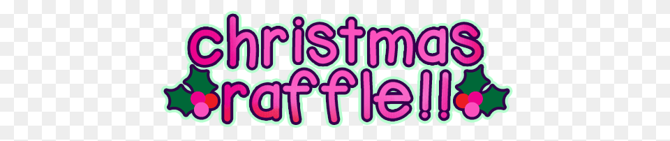 Christmas Raffle The Maypole Project, Sticker, Purple, Text Free Png Download