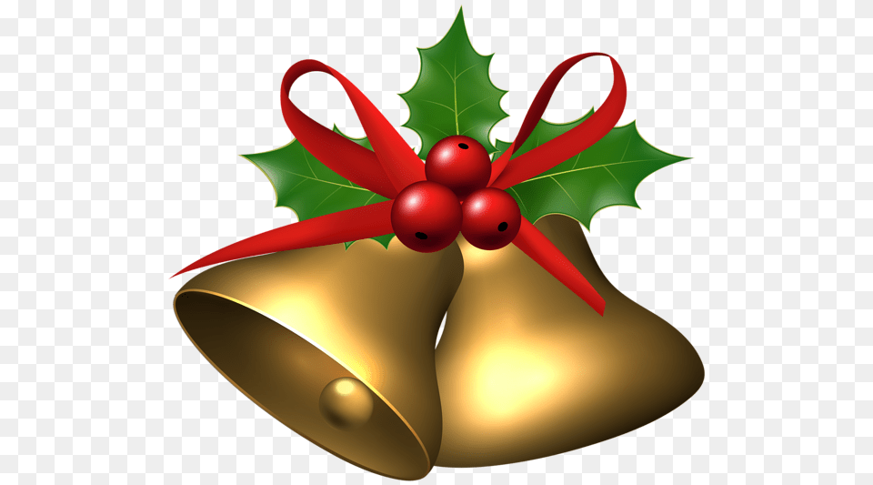 Christmas Red Bow And Bells Corner Free Transparent Png