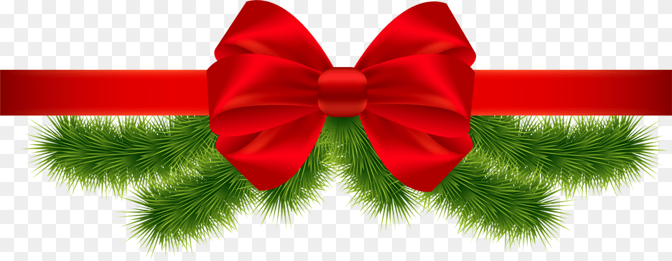 Christmas Red Ribbon Clipart Image Transparent Background Christmas Ribbon, Accessories, Formal Wear, Tie, Plant Png