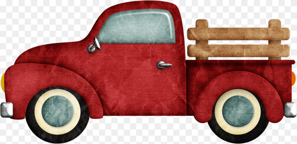 Christmas Red Truck, Transportation, Vehicle, Car Free Transparent Png