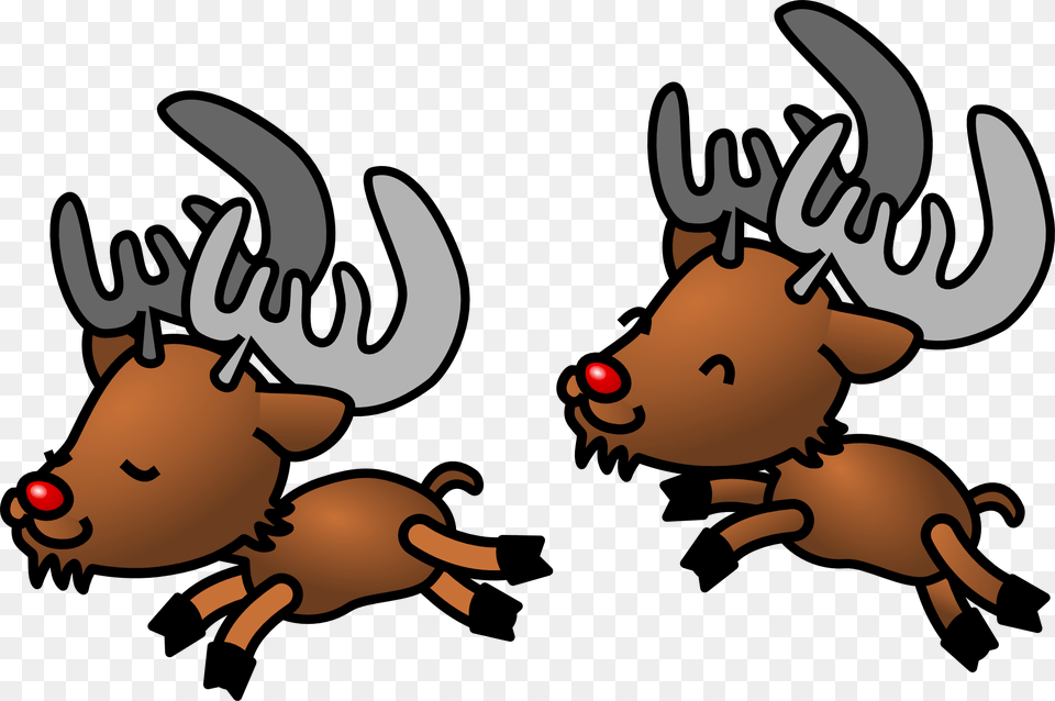 Christmas Reindeer Clip Art Reindeer Transparent Background, Animal, Mammal, Wildlife, Buffalo Png