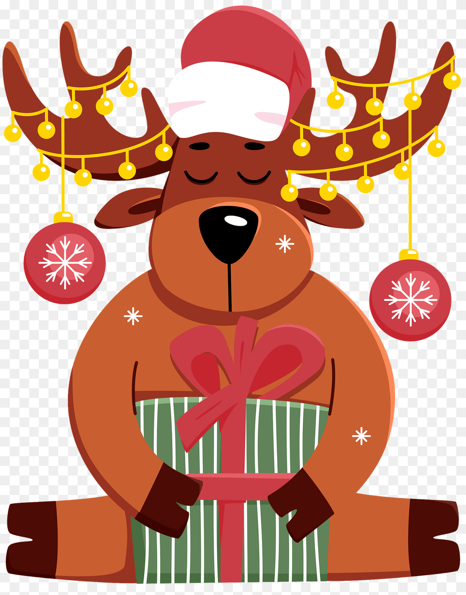 Christmas Reindeer Clipart, Circus, Leisure Activities, Baby, Person Free Png