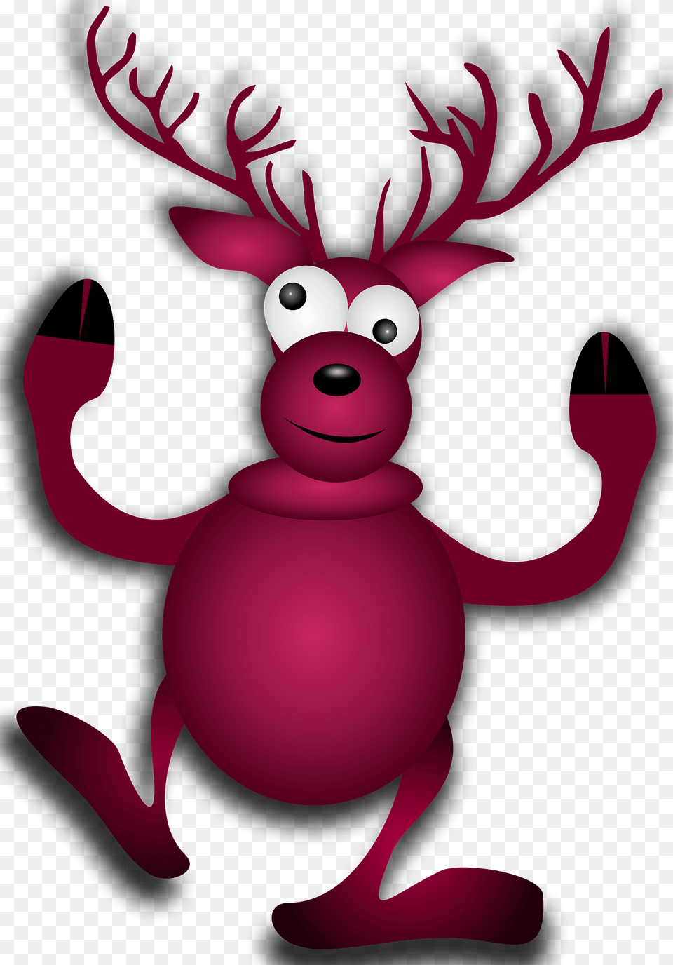 Christmas Reindeer Clipart, Animal, Deer, Mammal, Wildlife Png Image