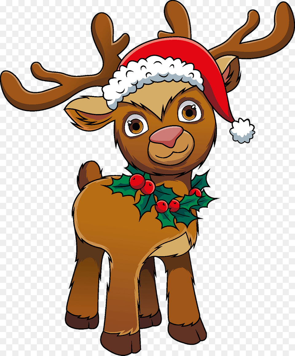 Christmas Reindeer Clipart, Animal, Deer, Mammal, Wildlife Free Png Download