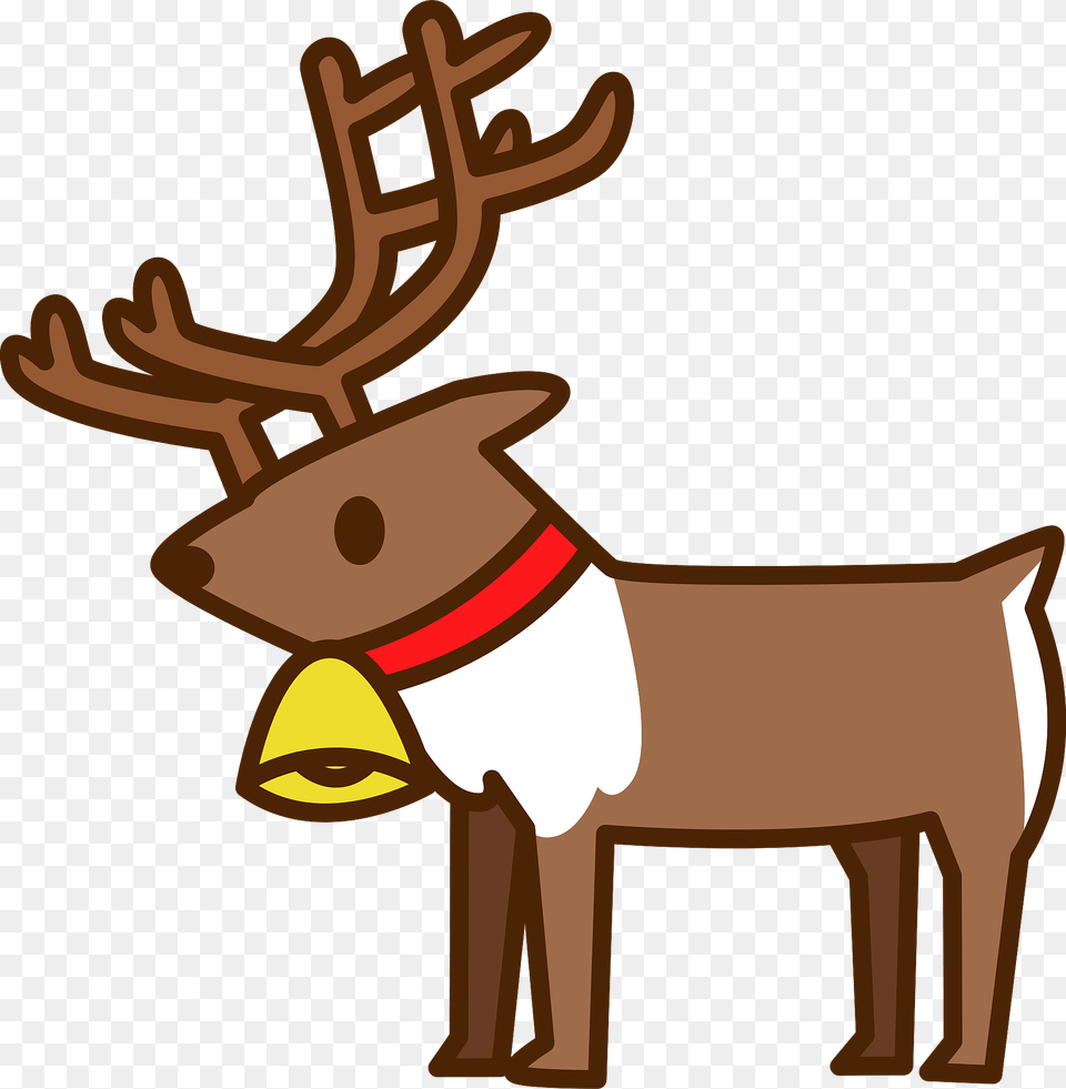 Christmas Reindeer Clipart, Animal, Deer, Mammal, Wildlife Free Transparent Png