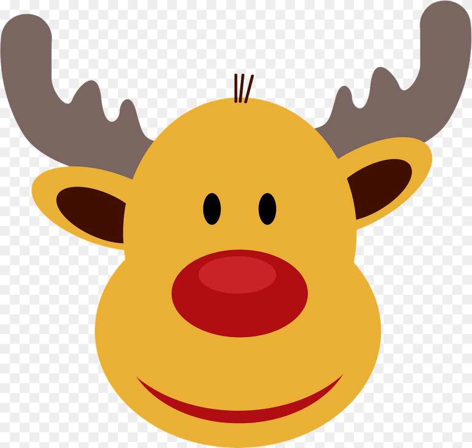 Christmas Reindeer Face Clipart, Livestock, Animal, Fish, Sea Life Free Transparent Png