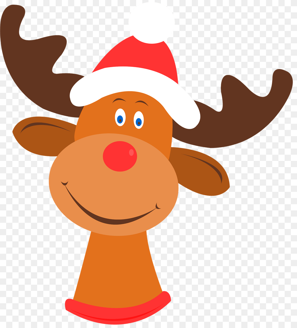 Christmas Reindeer Face Clipart, Nature, Outdoors, Snow, Snowman Png