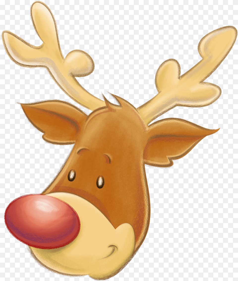 Christmas Reindeer Face Clipart, Animal, Deer, Mammal, Wildlife Free Png Download