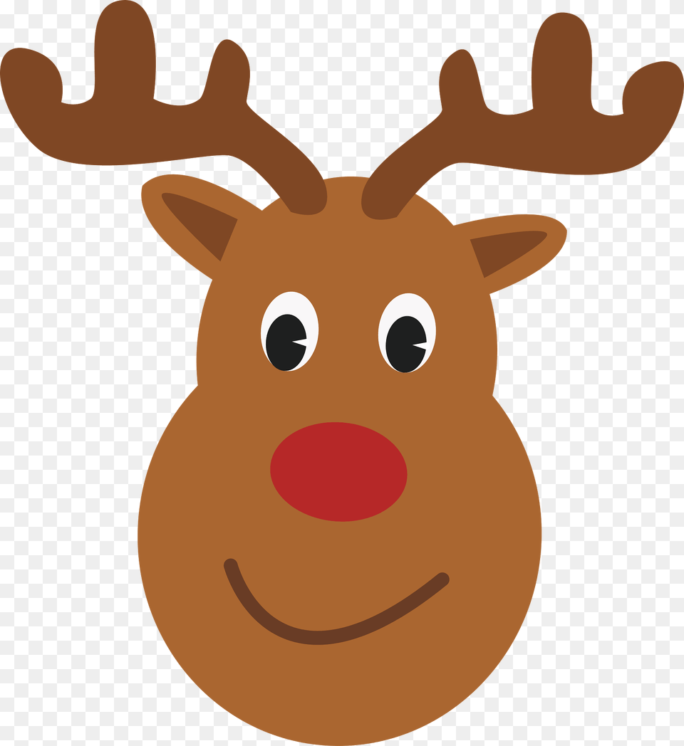 Christmas Reindeer Face Clipart, Animal, Deer, Mammal, Wildlife Free Transparent Png