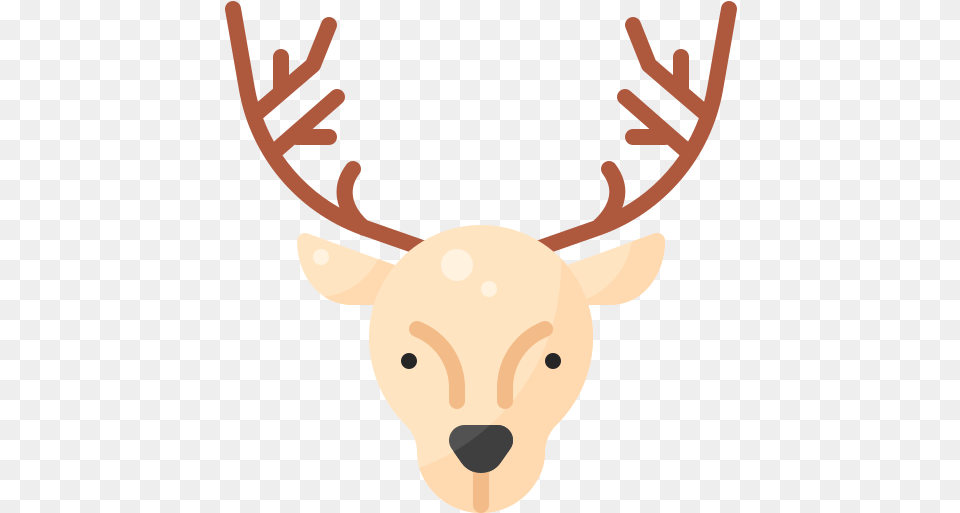 Christmas Reindeer Free Shapes Icons Decorative, Animal, Antler, Deer, Mammal Png