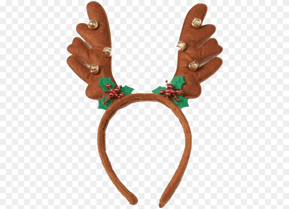 Christmas Reindeer Headband Clipart Reindeer Antlers Headband, Clothing, Glove, Accessories, Jewelry Png