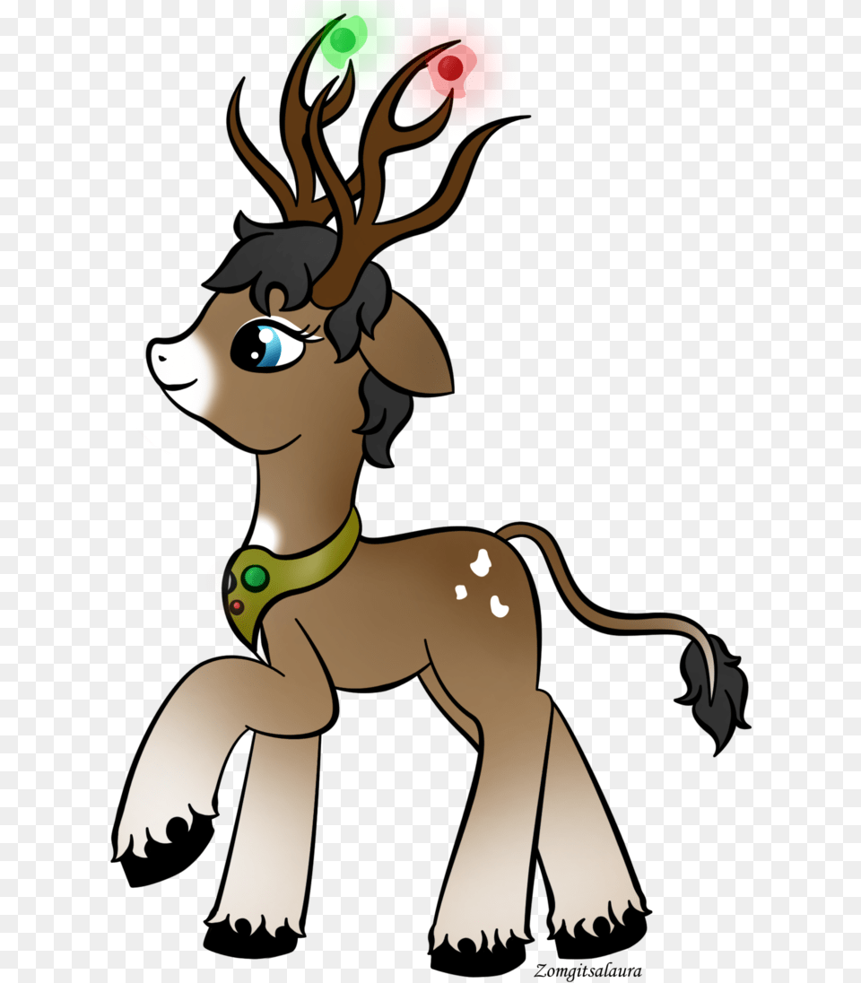 Christmas Reindeer Princess By Zomgitsalaura Christmas Princess Reindeer, Publication, Baby, Book, Person Free Png Download