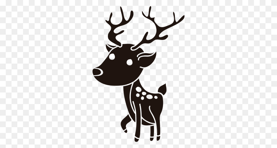 Christmas Reindeer Silhouette Bigking Keywords And Pictures, Animal, Deer, Mammal, Wildlife Png