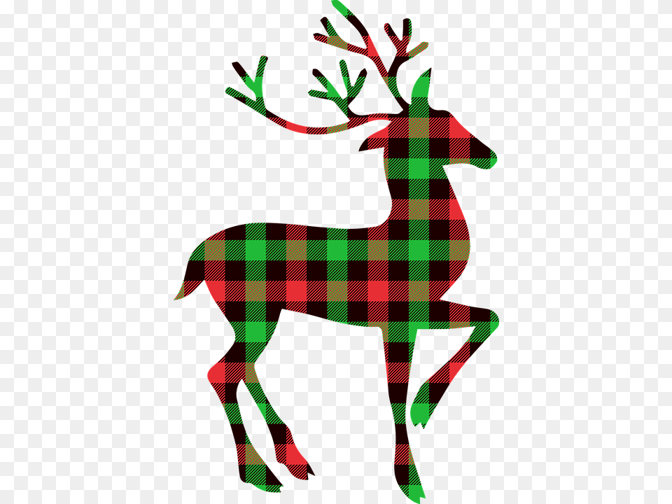 Christmas Reindeer Silhouette Clipart, Animal, Deer, Mammal, Wildlife Free Transparent Png