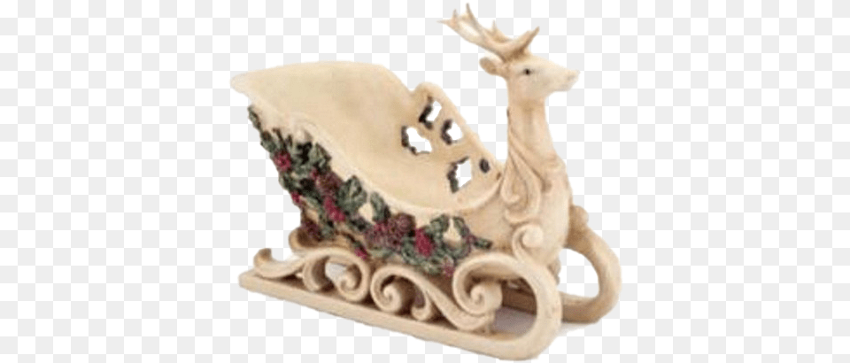 Christmas Reindeer Sleigh Background Mart Reindeer, Furniture, Bed Free Transparent Png