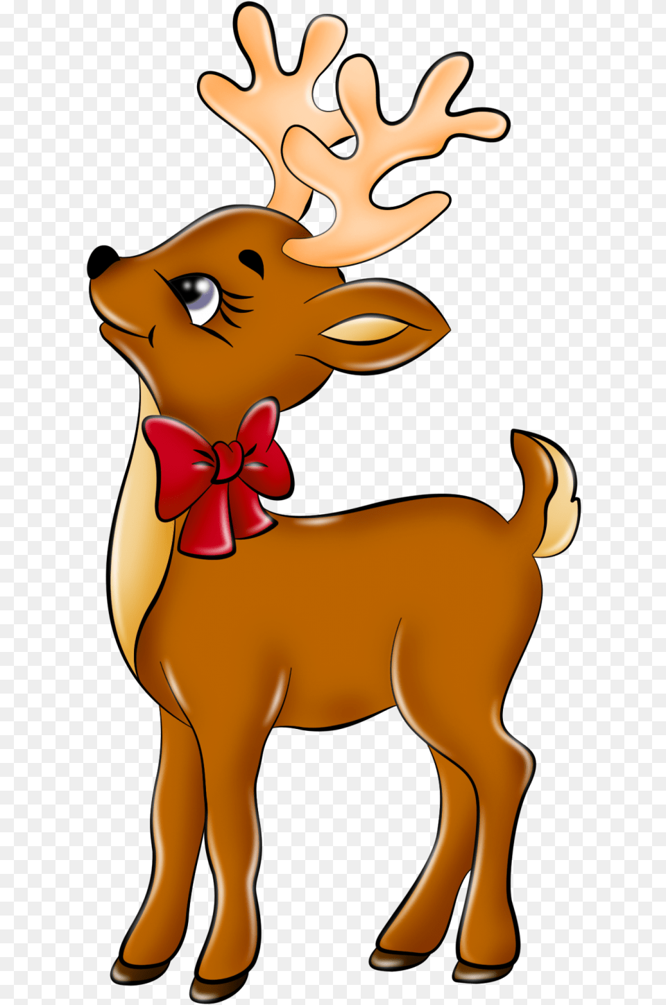 Christmas Reindeer Transparent Clipart Reindeer, Animal, Deer, Mammal, Wildlife Free Png
