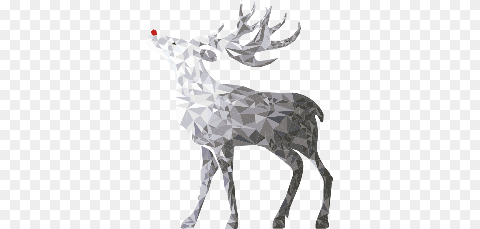 Christmas Reindeer Wall Sticker Reindeer, Wildlife, Animal, Deer, Mammal Free Png Download