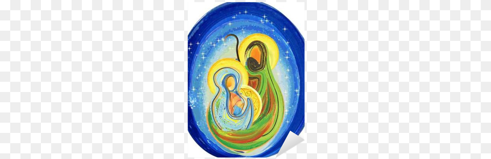 Christmas Religious Nativity Scene Holy Family Abstract Holy Family, Food, Meal, Art, Dish Png Image