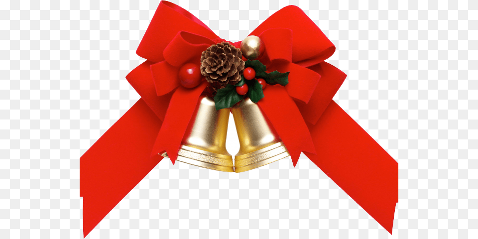 Christmas Ribbon Clipart Present Bow Christmas Ribbon Dog, Bell Free Transparent Png