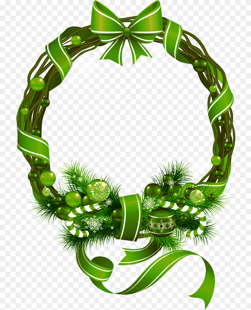 Christmas Ribbon Images Download Vector Christmas Decorations Clipart, Green, Wreath, Necklace, Jewelry Free Transparent Png