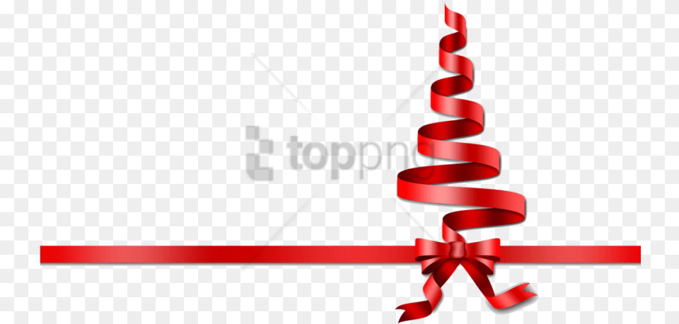 Christmas Ribbon Transparent Knot, Spiral Png Image