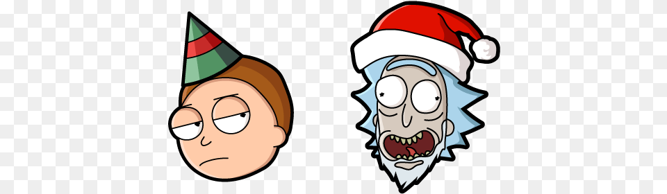Christmas Rick And Morty Cursor U2013 Custom Browser Rick And Morty Christmas, Clothing, Hat, Baby, Face Free Png