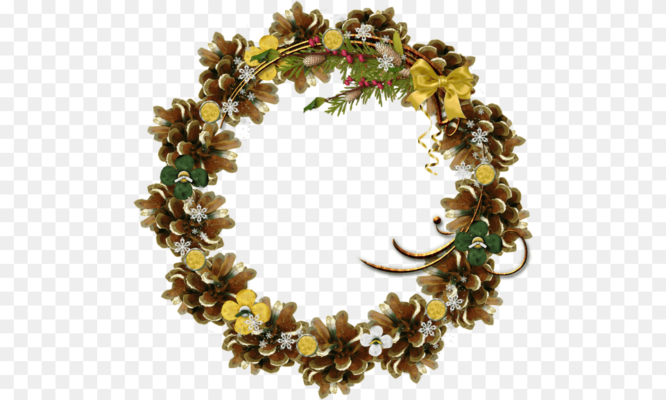 Christmas Round Border, Plant, Wreath Free Transparent Png
