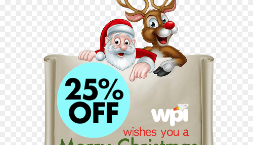 Christmas Santa And Reindeer, Baby, Person Free Png