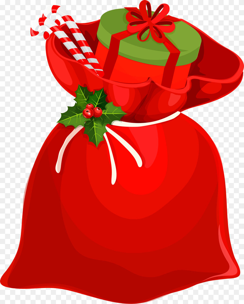 Christmas Santa Bag Clip Art, Dynamite, Weapon Png Image