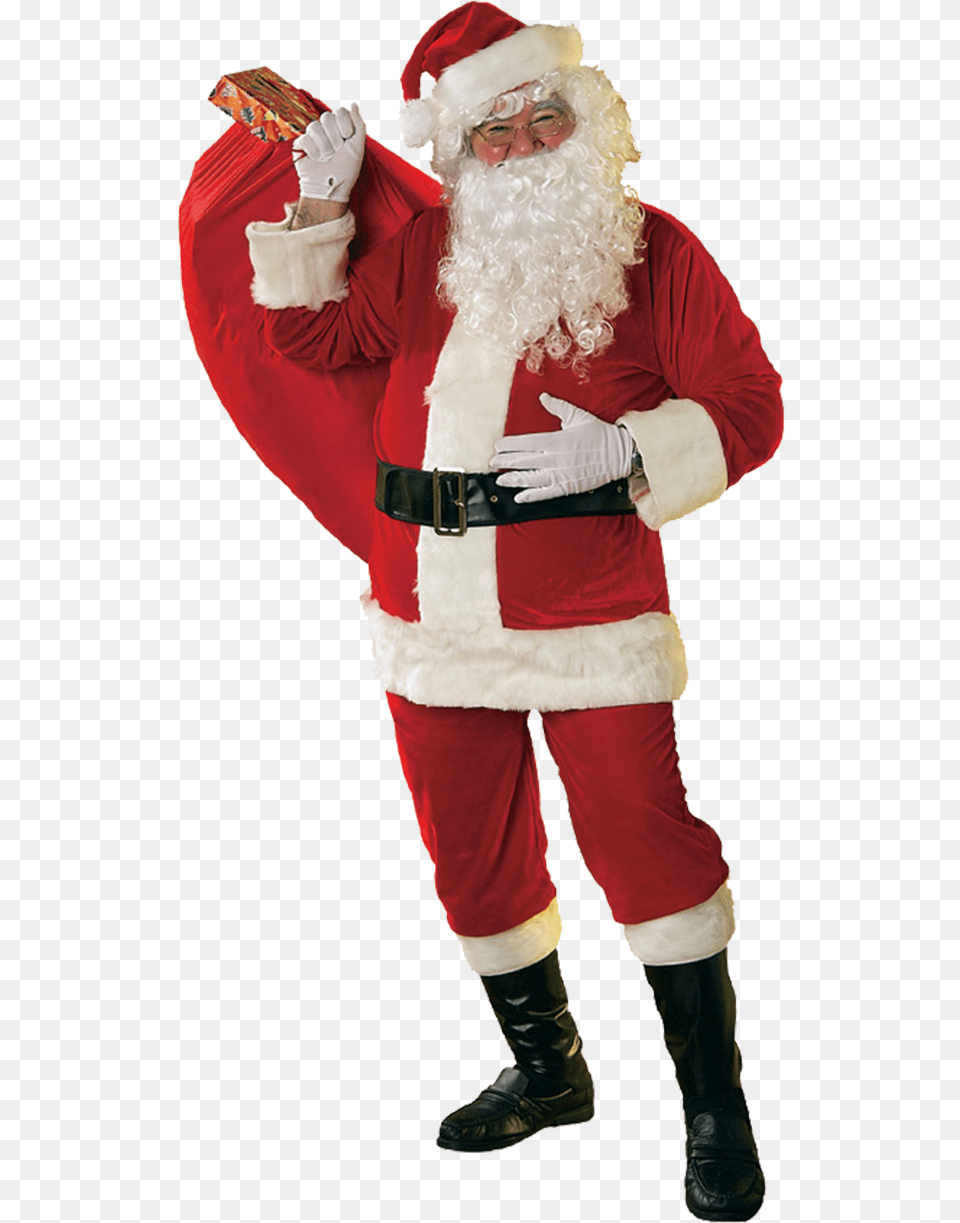 Christmas Santa Claus Costume Download Santa Claus Costume, Adult, Man, Person, Male Png