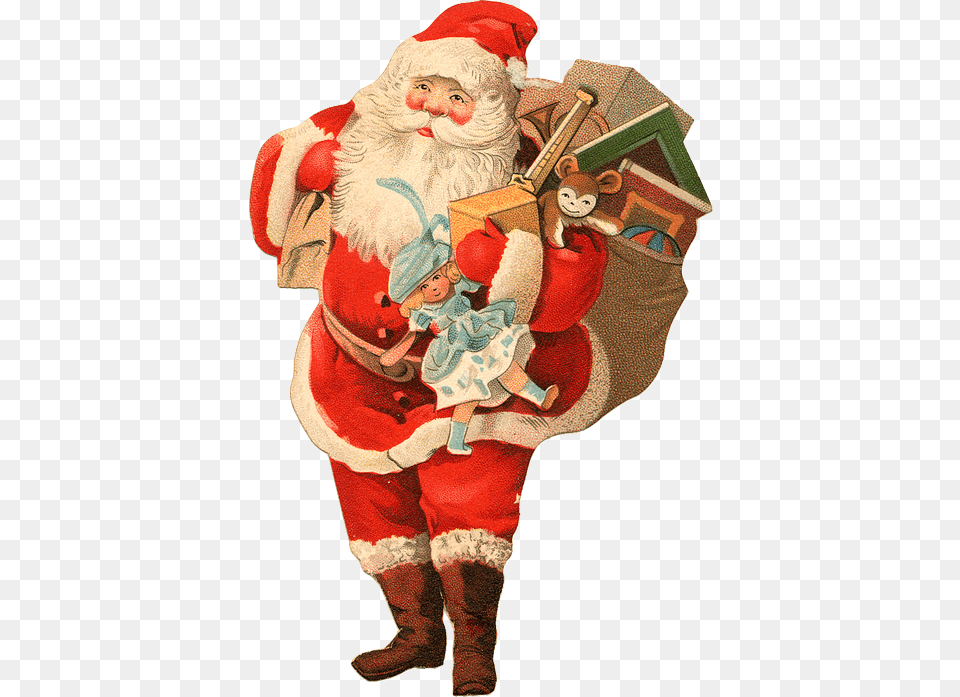 Christmas Santa Clip Art Santa Claus Images Is Santa Kidnapped Santa Claus Book, Baby, Person, Festival Png