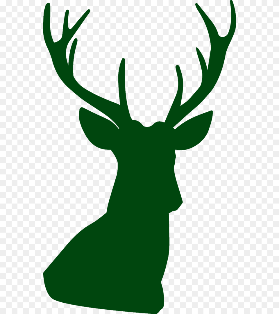 Christmas Santa Deer Vector Clipart Deer Head Silhouette Animal, Mammal, Wildlife, Elk Free Transparent Png