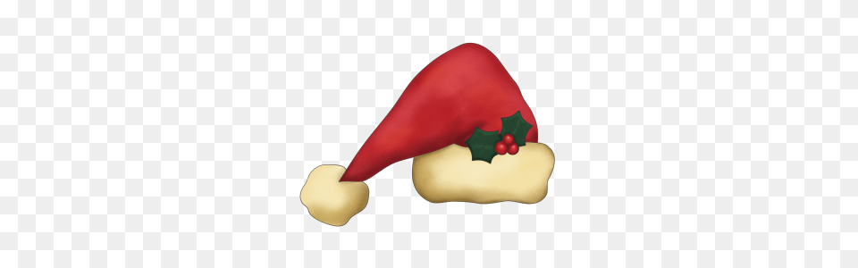 Christmas Santa Hat Left, Food, Meal, Clothing, Produce Png