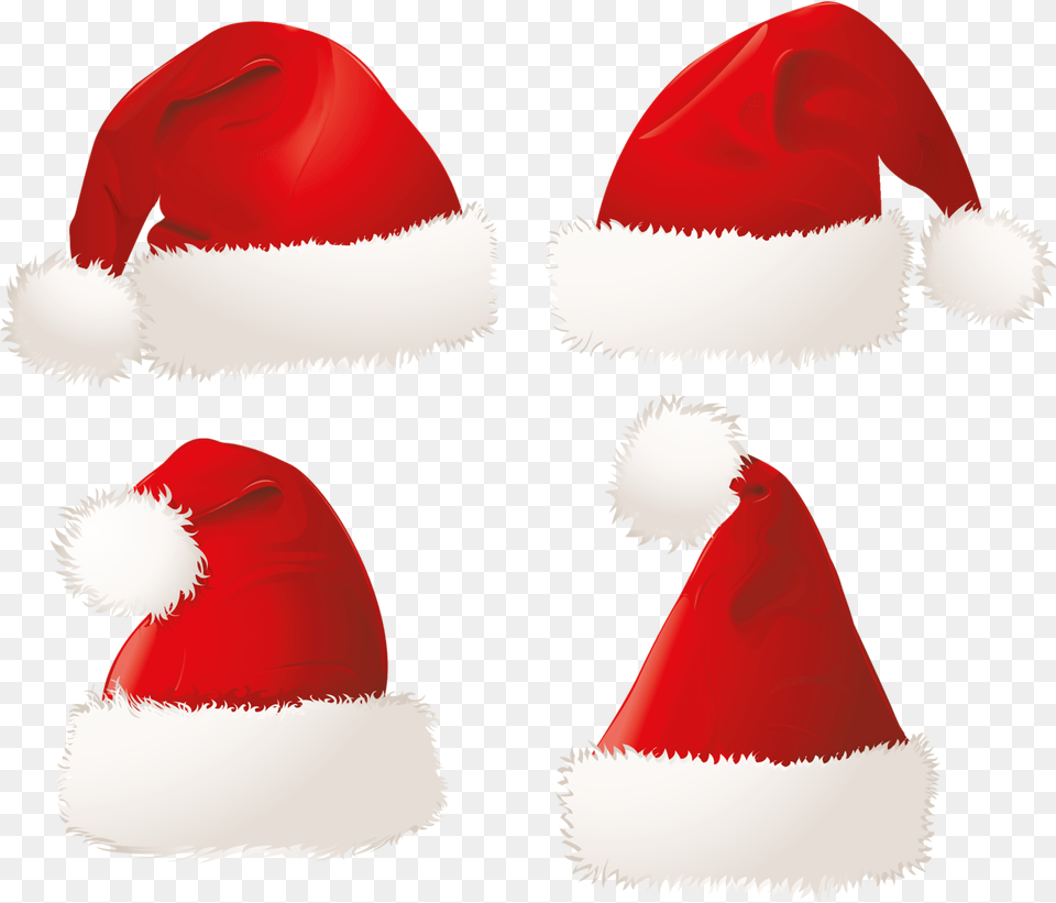 Christmas Santa Hats Clipart Picture Hat Stock Photo Christmas Hat, Clothing, Cap, Sweets, Snowman Free Transparent Png