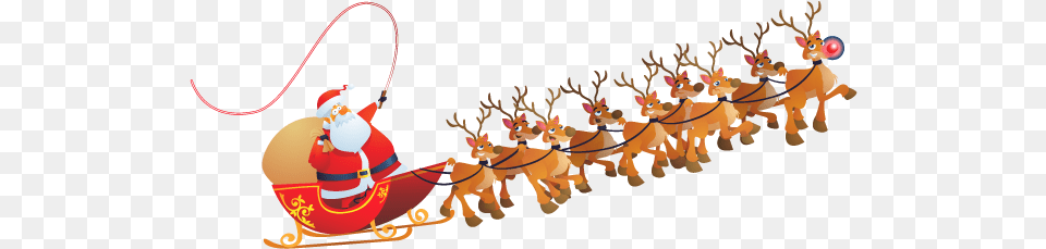 Christmas Santa Santaclaus Reindeer Rudolph Winter Santa Claus Transparent, Outdoors, Nature, Baby, Person Png Image