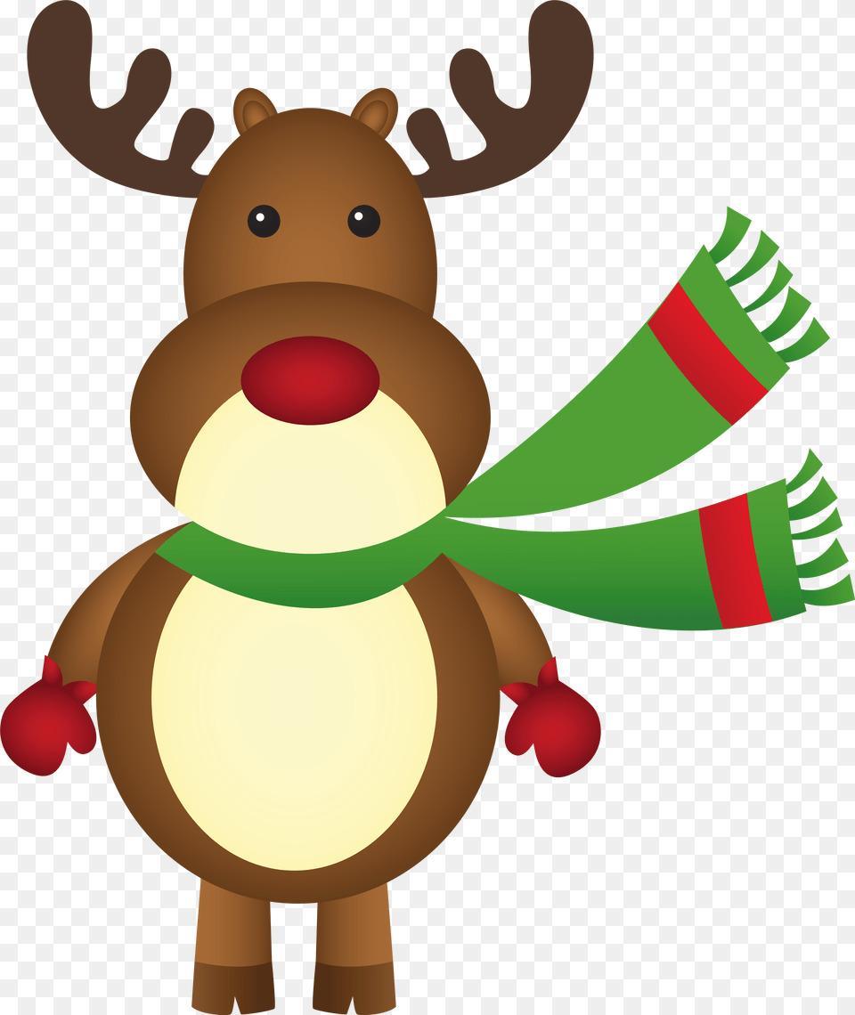 Christmas Scarf Christmas Rudolph Clip Art Png