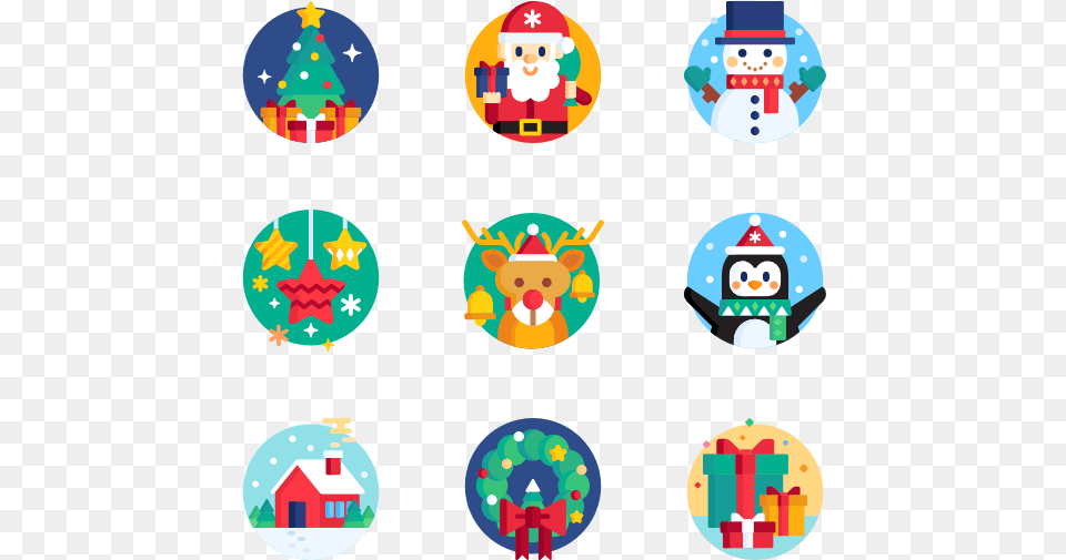 Christmas School Amp Work Vector Flat Icons, Nature, Outdoors, Snow, Snowman Png Image