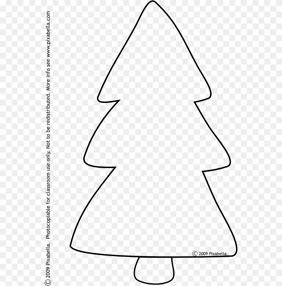 Christmas Shapes Clip Art Christmas Tree Shape Clip Art, Gray Free Png Download