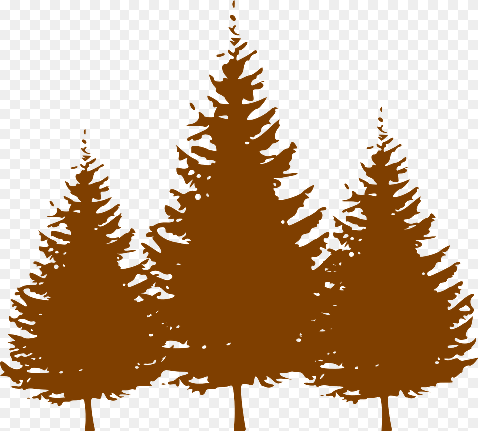 Christmas Silhouette Clip Art Christmas Tree Red Pine Tree Silhouette, Conifer, Fir, Plant, Larch Png