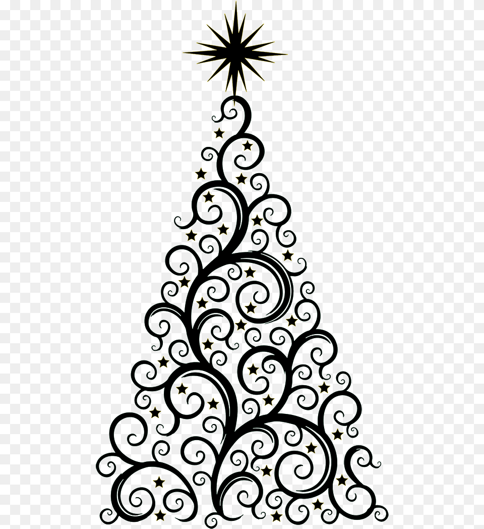 Christmas Silhouettes Transparent Clipart Christmas Tree, Christmas Decorations, Festival, Christmas Tree Free Png Download