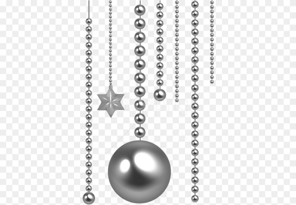 Christmas Silver Beads Beads, Accessories, Jewelry, Pearl, Earring Free Png