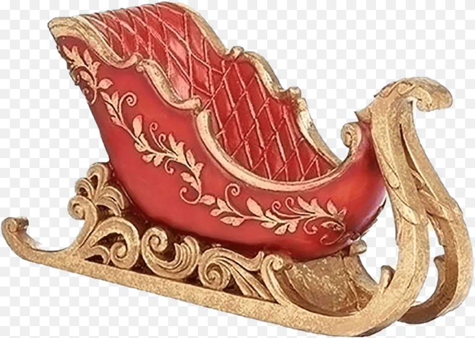 Christmas Sled File Gold, Furniture Free Transparent Png