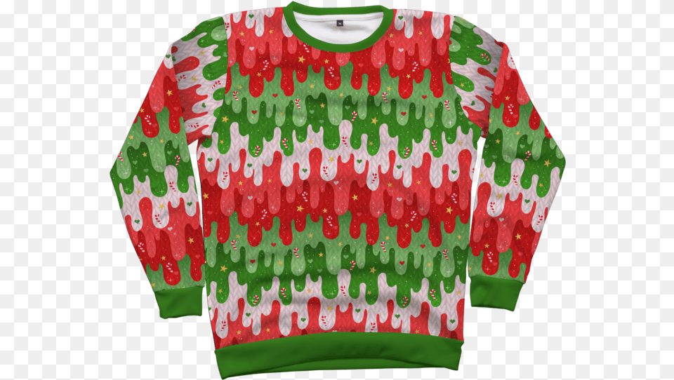 Christmas Slime Sweater Sweater Transparent Cartoon Ugly Sweathers Clipart, Clothing, Knitwear, Sweatshirt, Diaper Png