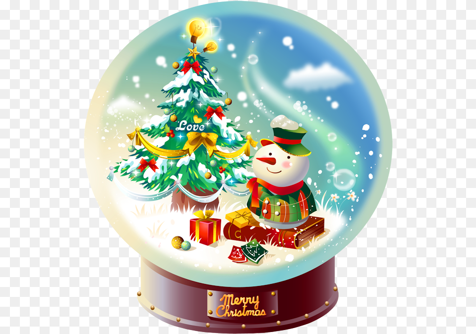 Christmas Snow Globe Clipart, Birthday Cake, Cake, Cream, Dessert Free Transparent Png