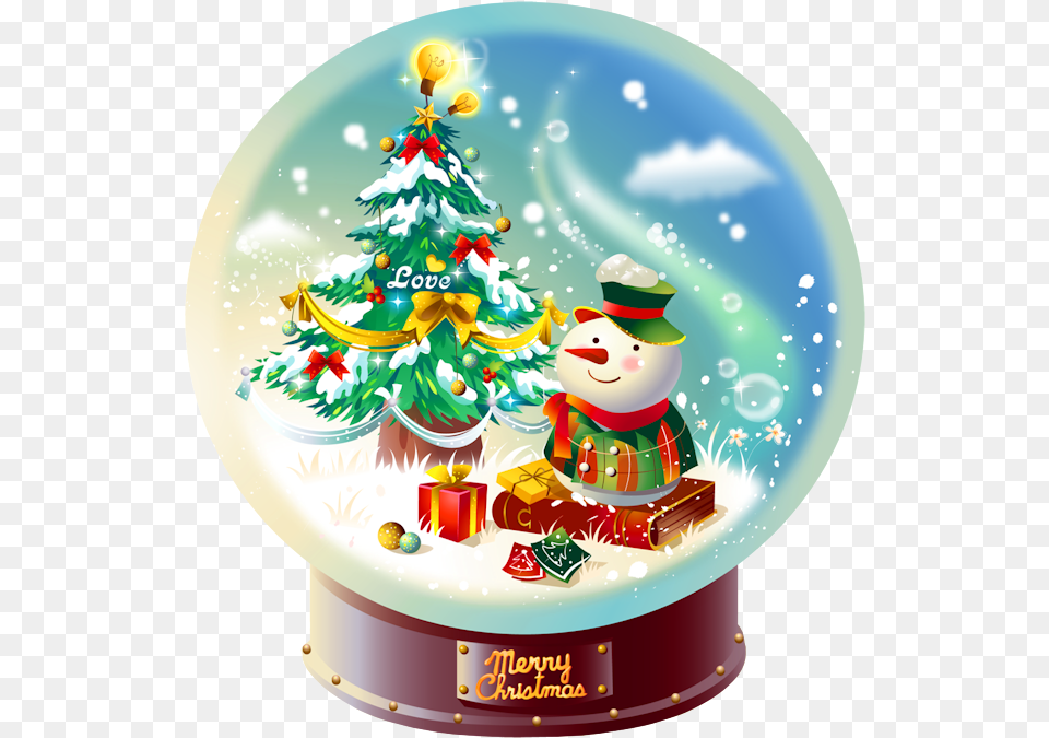 Christmas Snow Globe Clipart Hd 2018, Birthday Cake, Cake, Cream, Dessert Free Png