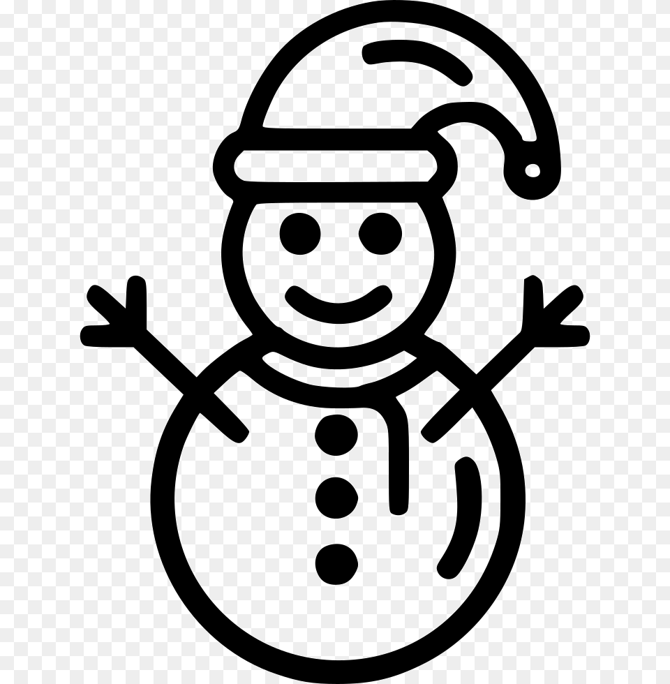Christmas Snow Winter Snowman Icon Snowman, Nature, Outdoors, Stencil, Ammunition Png