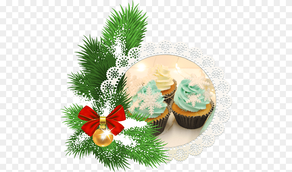 Christmas Snowflake Cupcakes Cartao De Natal, Cake, Cream, Cupcake, Dessert Png